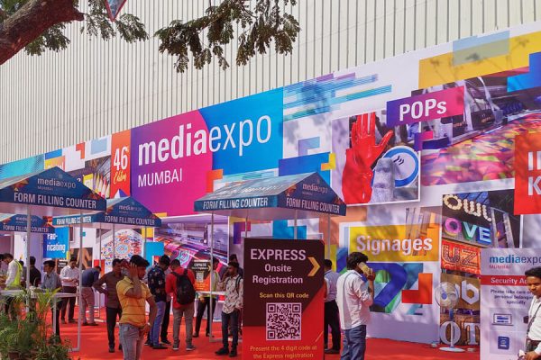 exhibition stand display in media expo 2022
