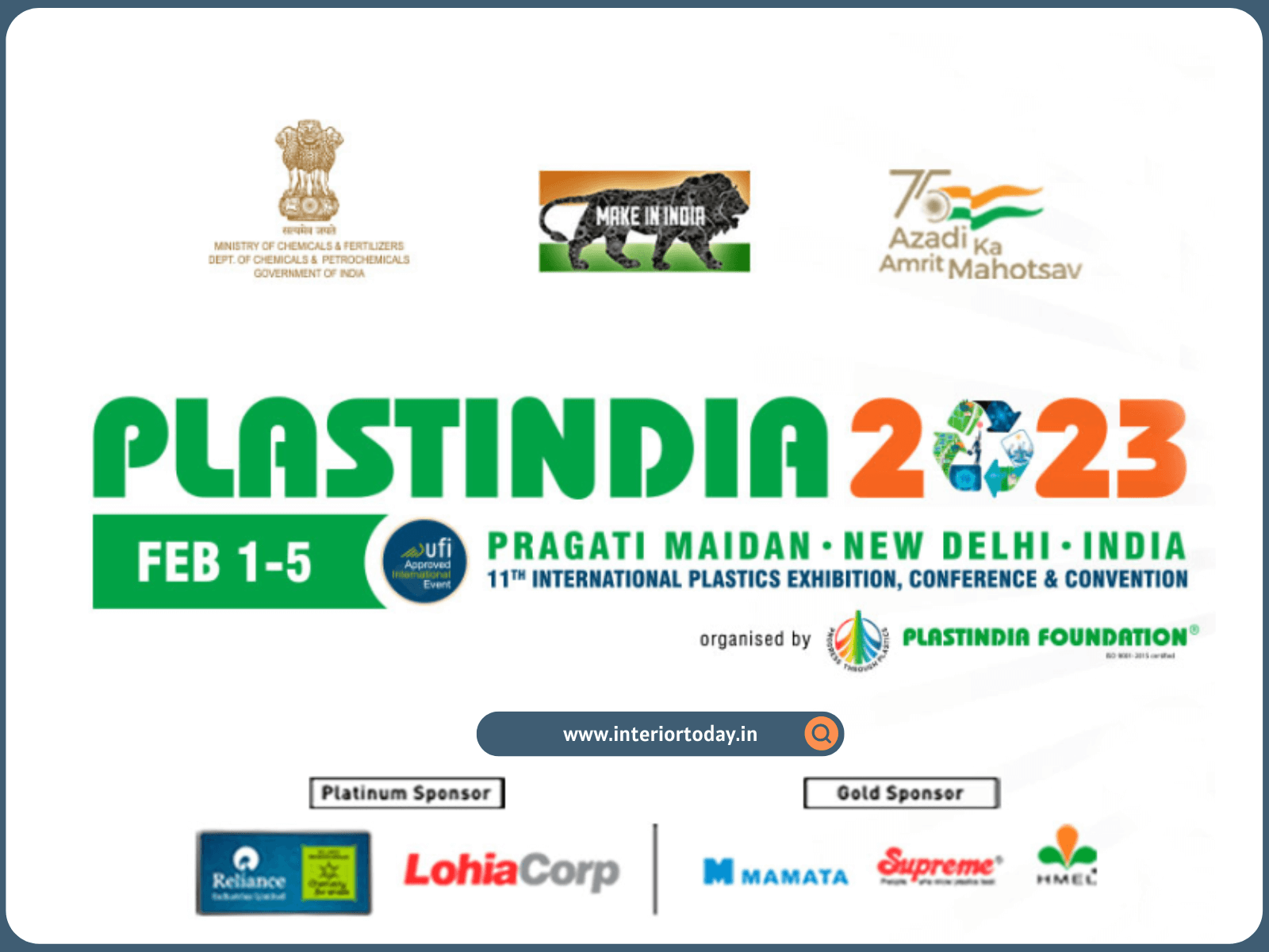 PlastIndia 2023 - PLASTINDIA 2023: Exhibition Stand Design Company - 01st to 05th February 2023 - New Delhi, India