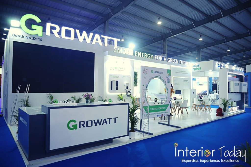 Exhibition Stand Builder And Contractor For Growatt At Intersolar Gujarat 2022