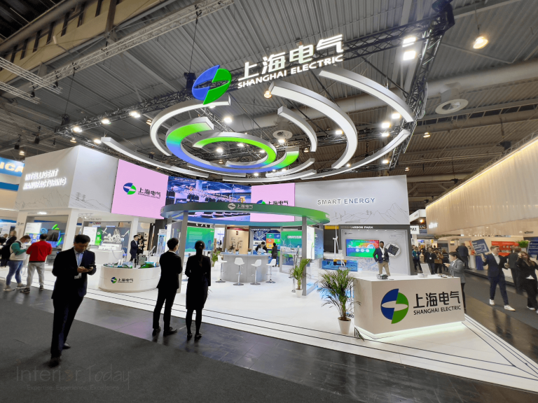 Modern exhibition stand in Germany at a trade fair