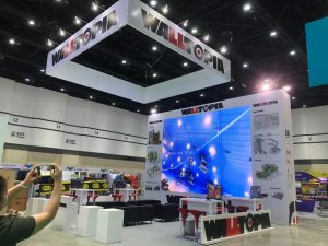 This is a picture of the IAAPA 2024 stand designed and built by Interior Today