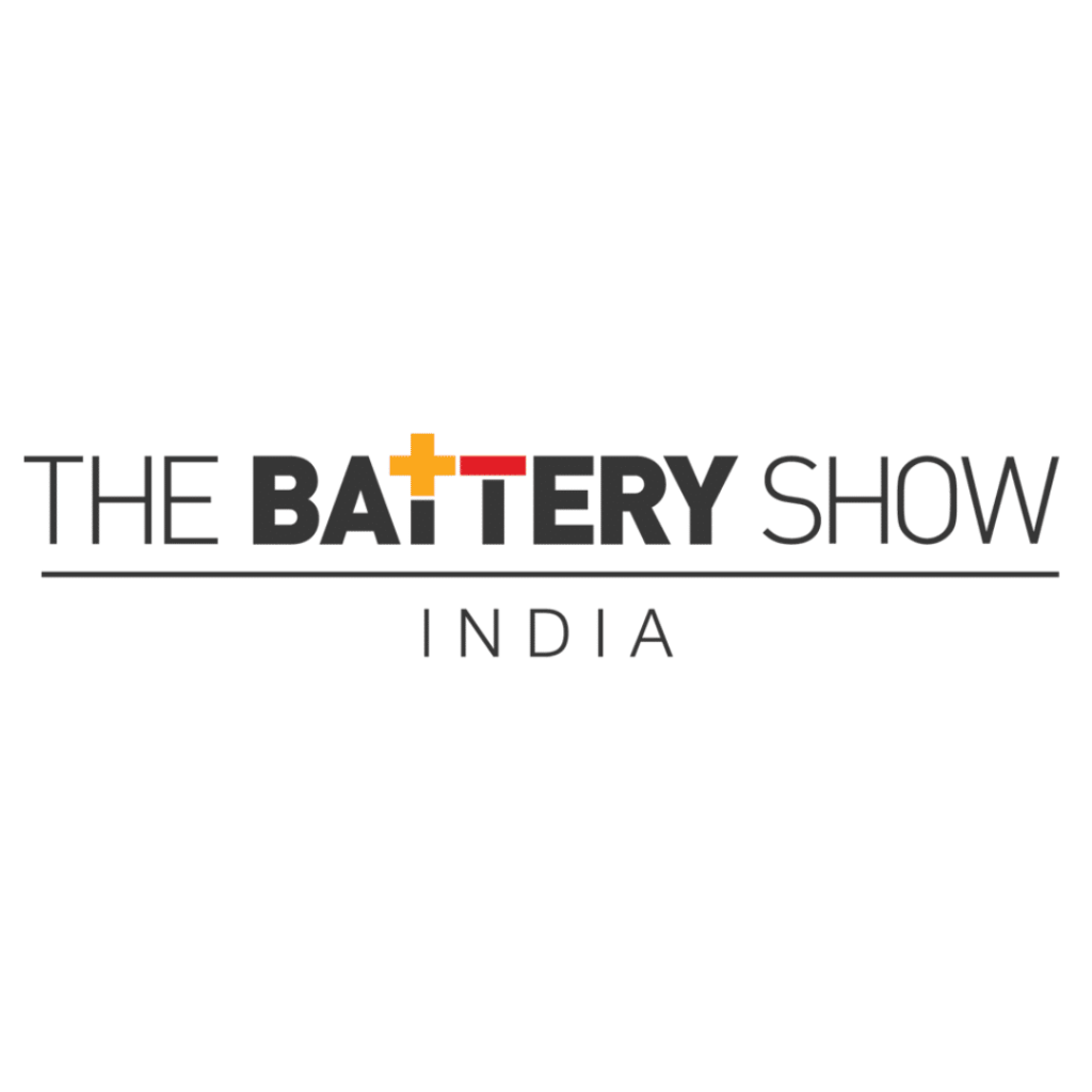 this is the logo of The Battery Show India logo.