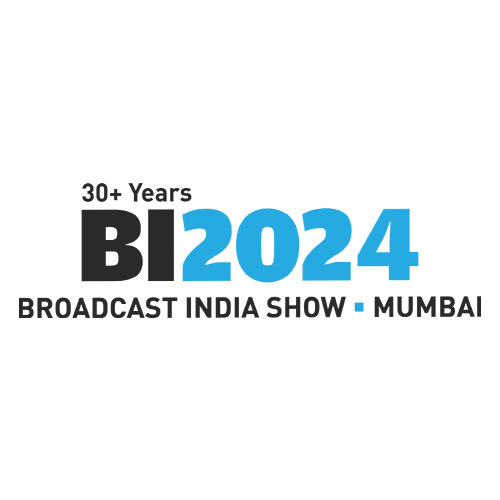 This is the Image of Broadcast India 2024 logo and Interior Today design and build high-quality exhibition stand for this event.