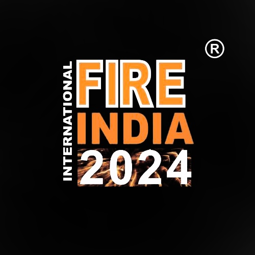 This is the Image of the Fire India 2024 logo and Interior Today design and build a high-quality exhibition stand for this event.