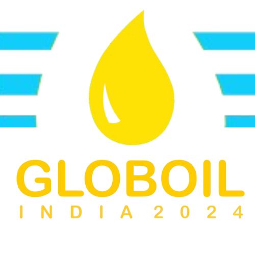 This is the Image of the Globoil India 2024 logo and Interior Today design and build a high-quality exhibition stand for this event.