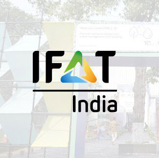 This is the logo of IFAT India 2024, and Interior Today creates and builds top-quality exhibition stands for this event.