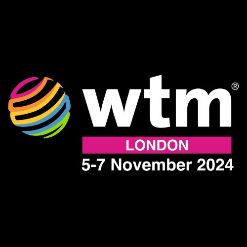 This is the Image of the WTM London 2024 logo and Interior Today design and build a high-quality exhibition stand for this event.