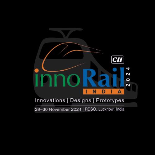 This is the image of the InnoRail India 2024 logo and Interiors Today designs and build high quality exhibition stands for the event.