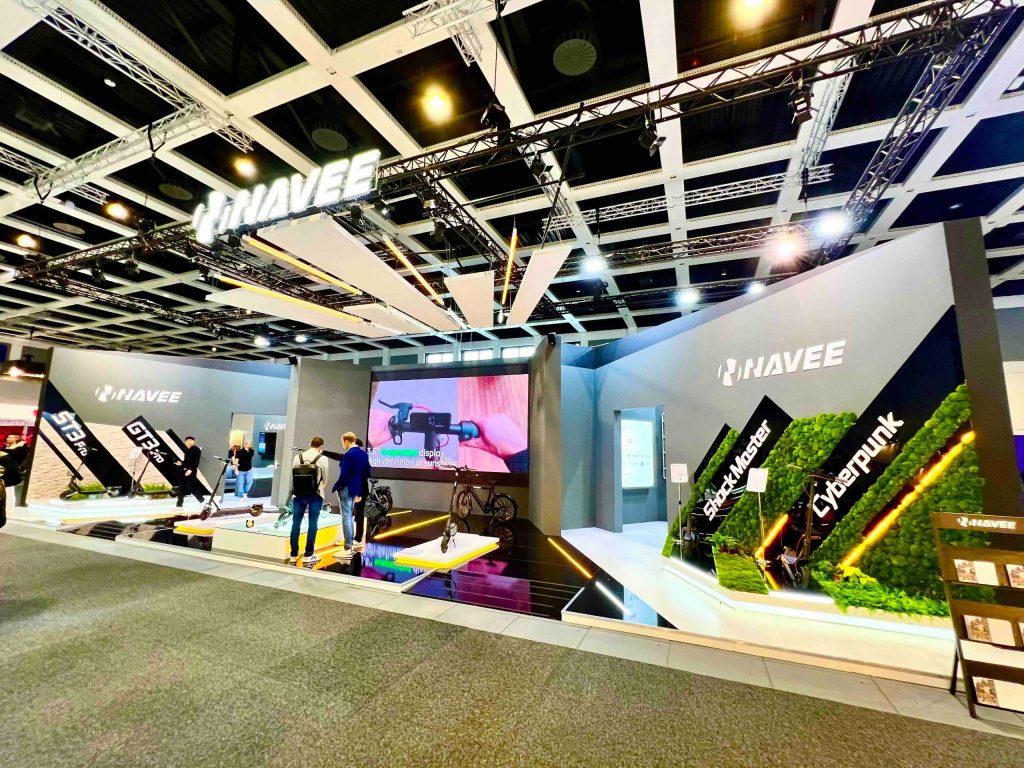 Image of the large exhibition stand at IFA Berlin 2024, Which is designed and manufactured by the best exhibition stand designer and stand builder company Interior Today