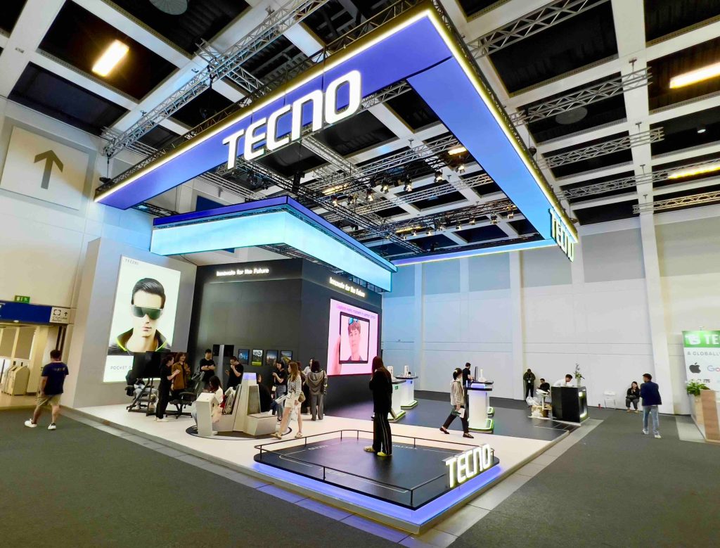 This is the image of the Techno Mobile exhibition stand design, which was designed and manufactured by Interior Today at IFA Berlin 2024.