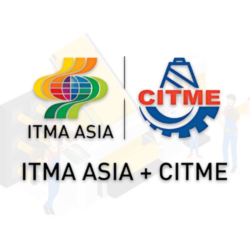 This is the Image that repersent ITMA ASIA + CITME 2025 logo. which is the most important events for the textile and garment industry.