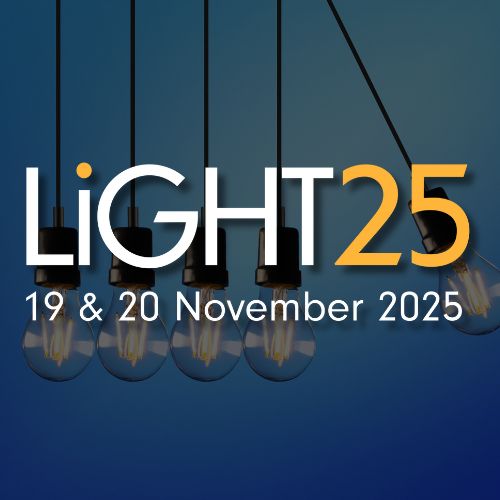 This is the Image that repersent the LiGHT 2025 logo. which is the most important events for thelighting design and specification.