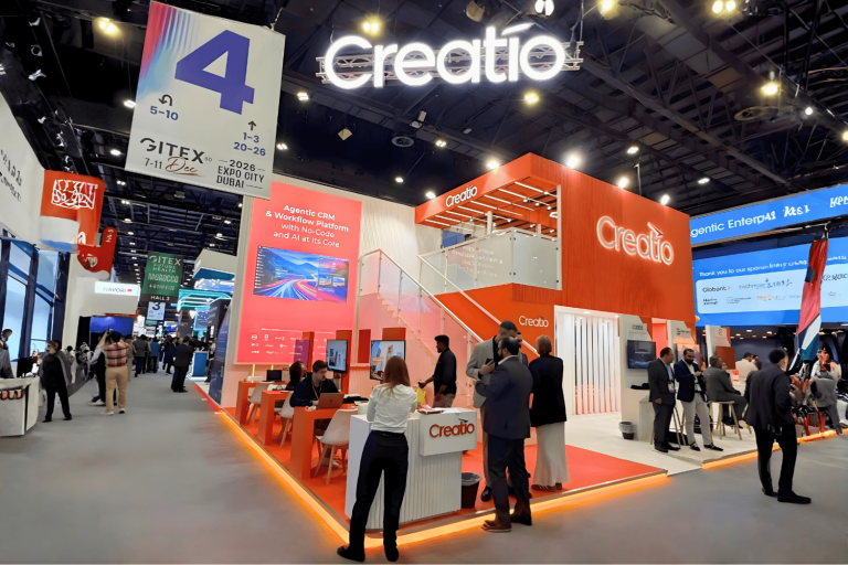 Exhibition stand with open space design by Interior Today at Gitex Global, Dubai