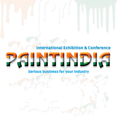 This image represents the official logo of Paint India 2026, and the best exhibition stand designer, builder, contractor and fabricator company in Mumbai, India for this event.