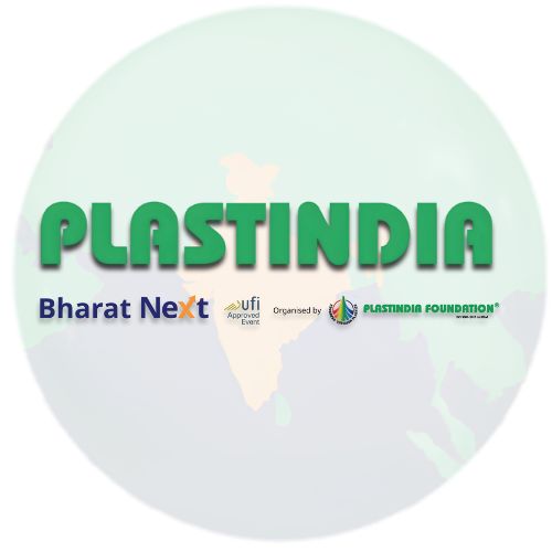 This image represents the official logo of Plastindia 2026, and the best exhibition stand contractor for this event.