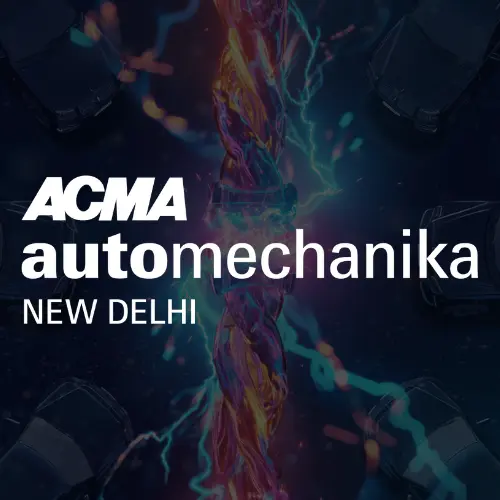 This image represents the official logo of ACMA Automechanika, and the best exhibition stand designer, builder, contractor, and fabricator company in Dwarika New Delhi, India, for this event.