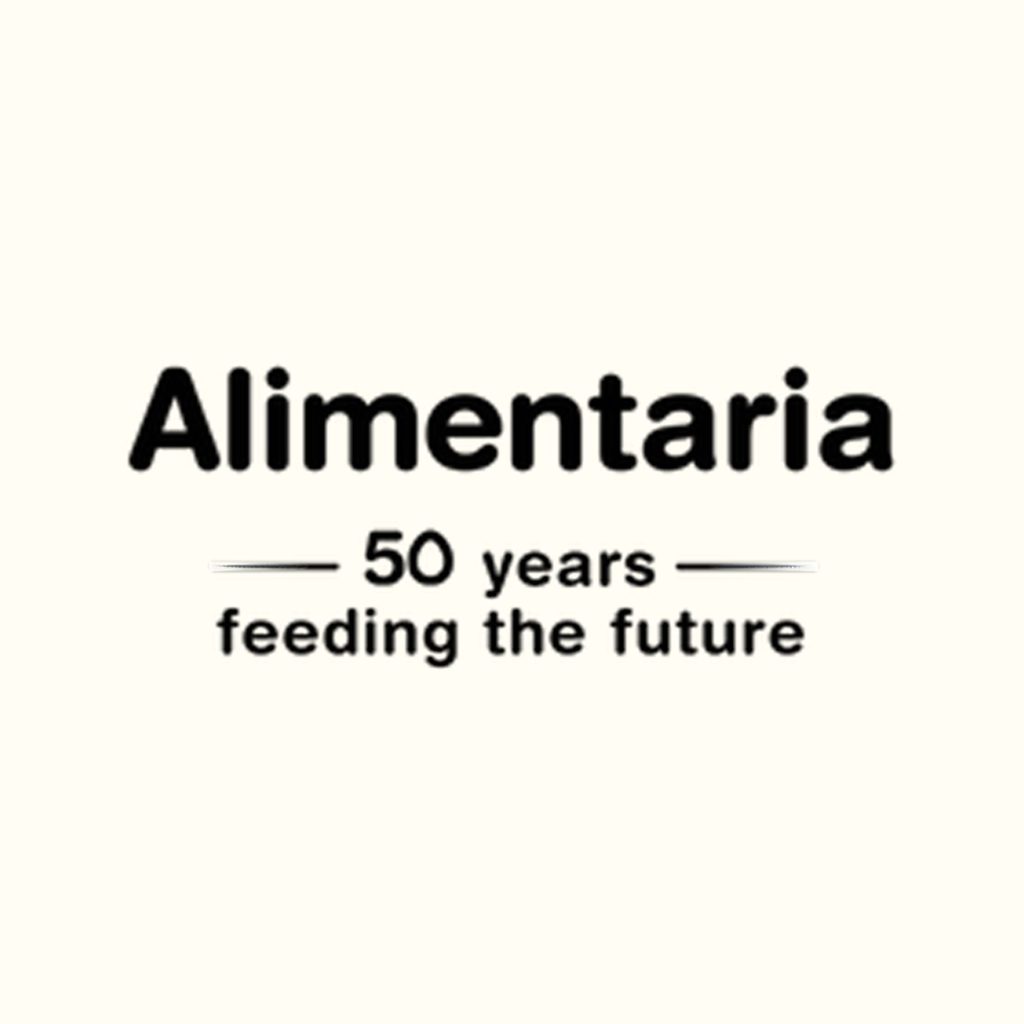 This image represents the logo of the Alimentaria exhibition, which is the world-famous exhibition for the food, beverage, and hospitality industry.