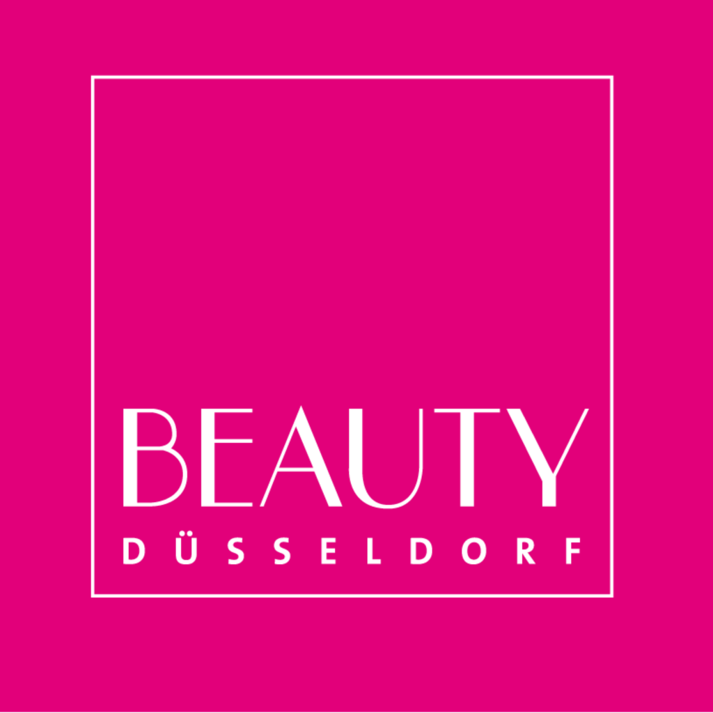 This image represents the logo of the BEAUTY DÜSSELDORF, which is the international trade fair for the cosmetics, nail, foot, wellness, and spa industries.