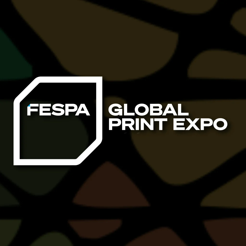 This is the image that represents the FESPA Global Print Expo logo, and the Professional exhibition stand builder in Barcelona for this event.