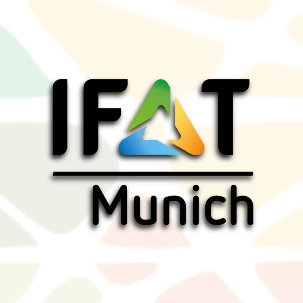 This image represents the logo of IFAT Munich, a professional exhibition stand builder in Germany for this event.