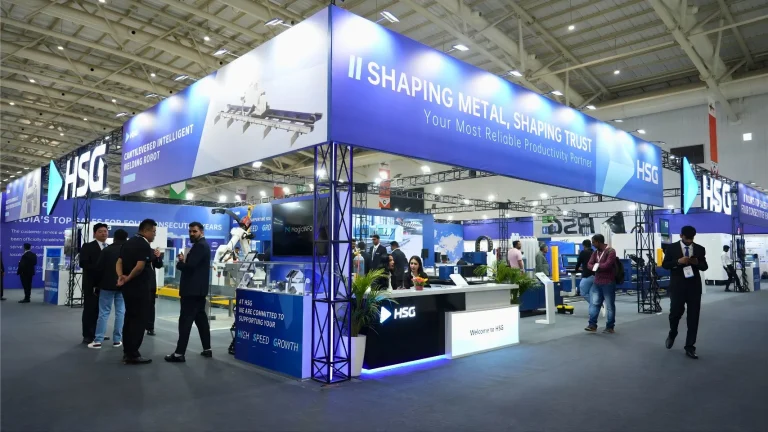 Large exhibition stand setup by Interior Today at IMTEX Bangalore