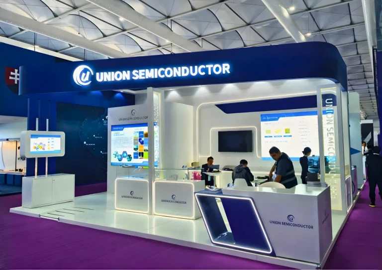 This Image repersent a stand from World Defense Show, designed and built by Interior Today. Which is one of the best exhibition stand, designer, builder, and contractor in Saudi Arabia.