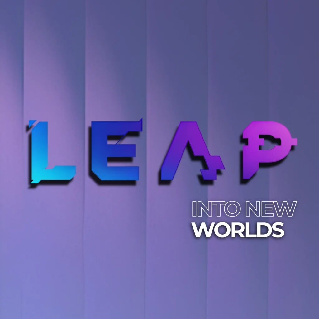 This is the image that represents the LEAP logo, and the Professional exhibition stand builder in Riyadh, Saudi Arabia for this event.