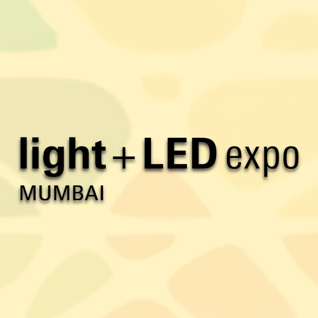 This image represents the Light + LED Expo Mumbai Logo, and the exhibition Stand Builder in Mumbai for this event.