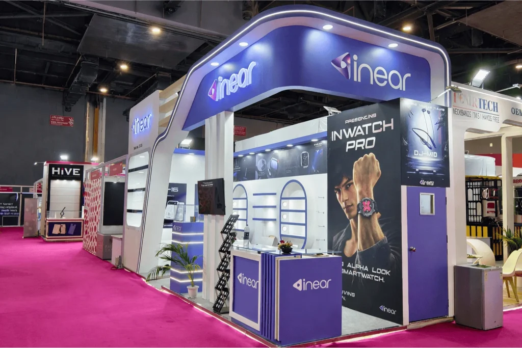 Exhibition booth at Convergence India 2026 New Delhi by Interior Today