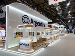This is the image of the country pavilion stand that Interior today made for Argentina in Brazil