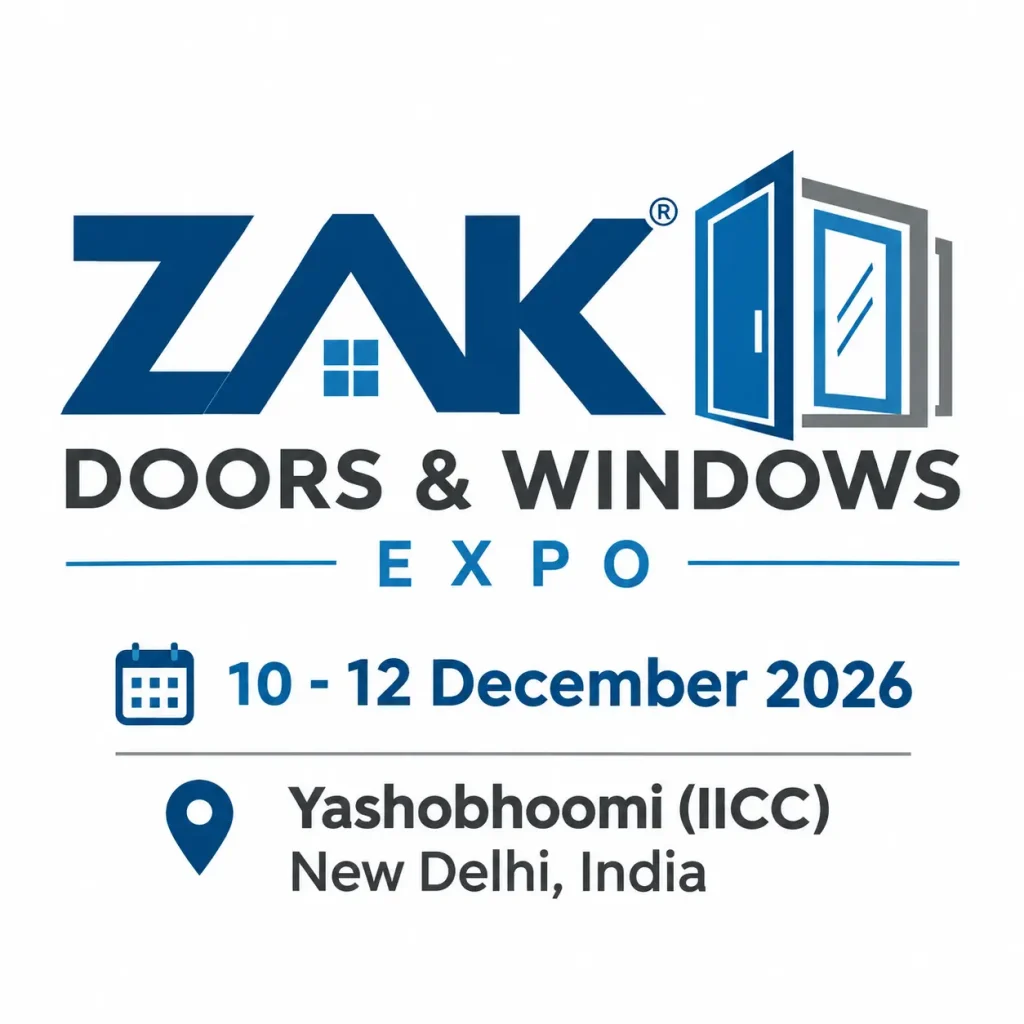 ZAK Doors & Windows Expo 2026 New Delhi, India Exhibition Stand Builder